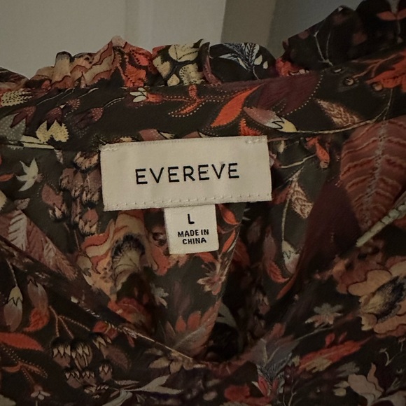 Evereve Floral Blouse - Brown and Green - Picture 4 of 4